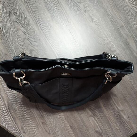 ☆☆SOLD☆☆ Rosetti Dark Gray Faux Leather Double Strap Shoulder Bag - Picture 11 of 11